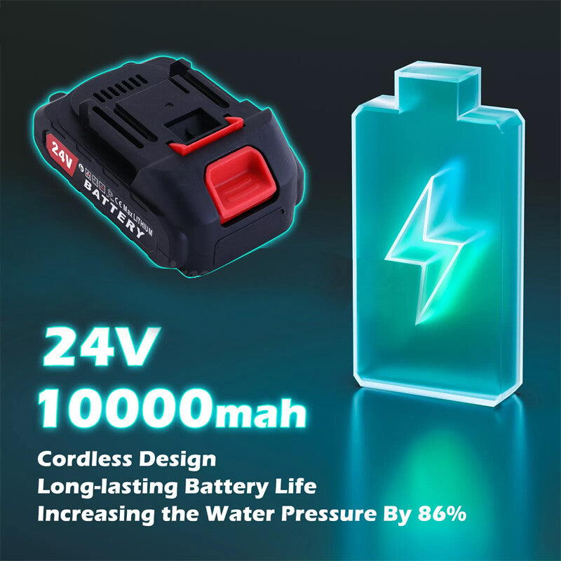 24V 10000mAh rechargeable lithium battery for the cordless pressure washer