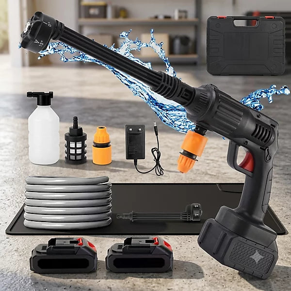 24V Cordless Pressure Washer – Full Kit with 2 Batteries